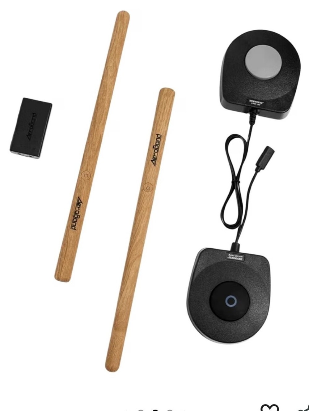 Aeroband PocketDrum 2 Max Air Drum Set - Portable E-Drum for Exercise & Fun